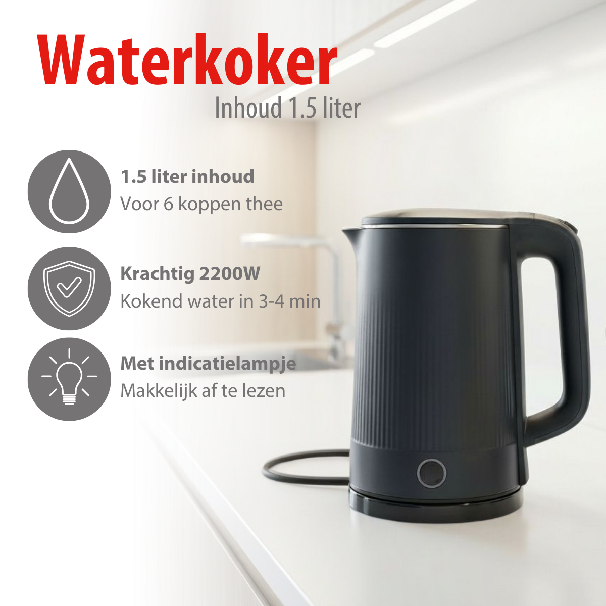 Electric Water Kettle 1.5L