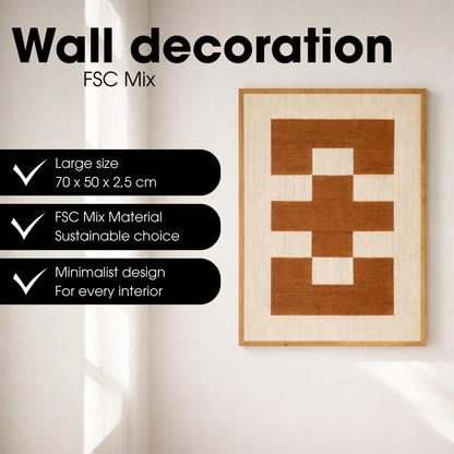 Wanddecoratie Bruin Fsc 100%