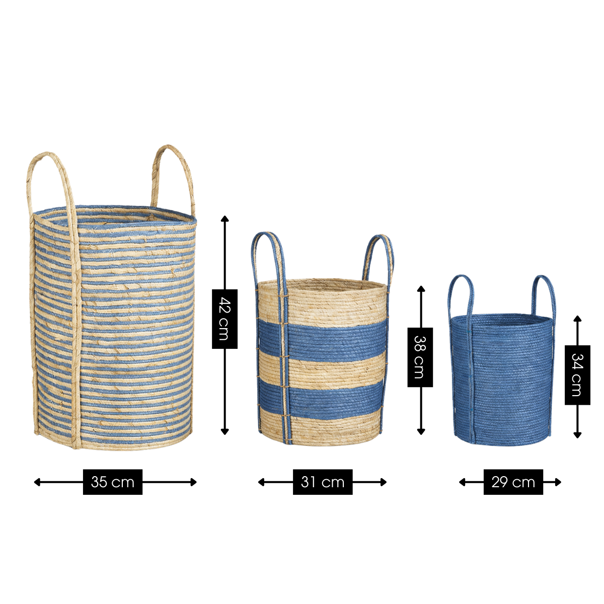Brooklyn Mand Blauw Set Van 3