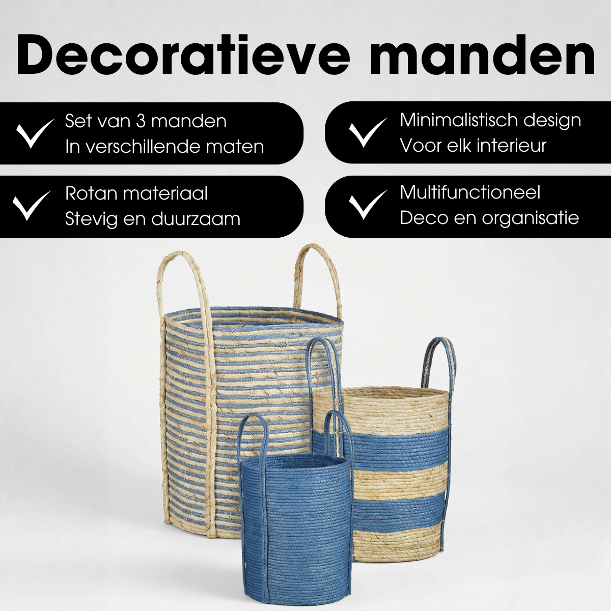 Brooklyn Mand Blauw Set Van 3