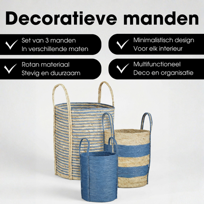 Brooklyn Mand Blauw Set Van 3