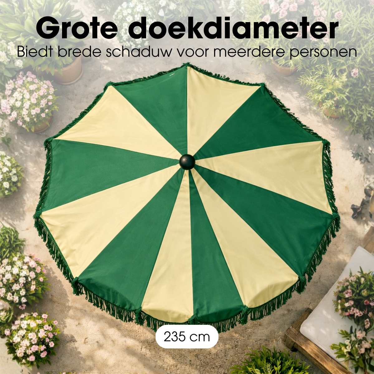 Kim Parasol Donkergroen