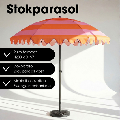 Parasol Strepen Oranje