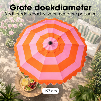 Parasol Strepen Oranje