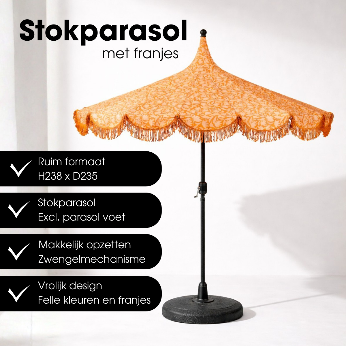 Kelly Parasol Oranje