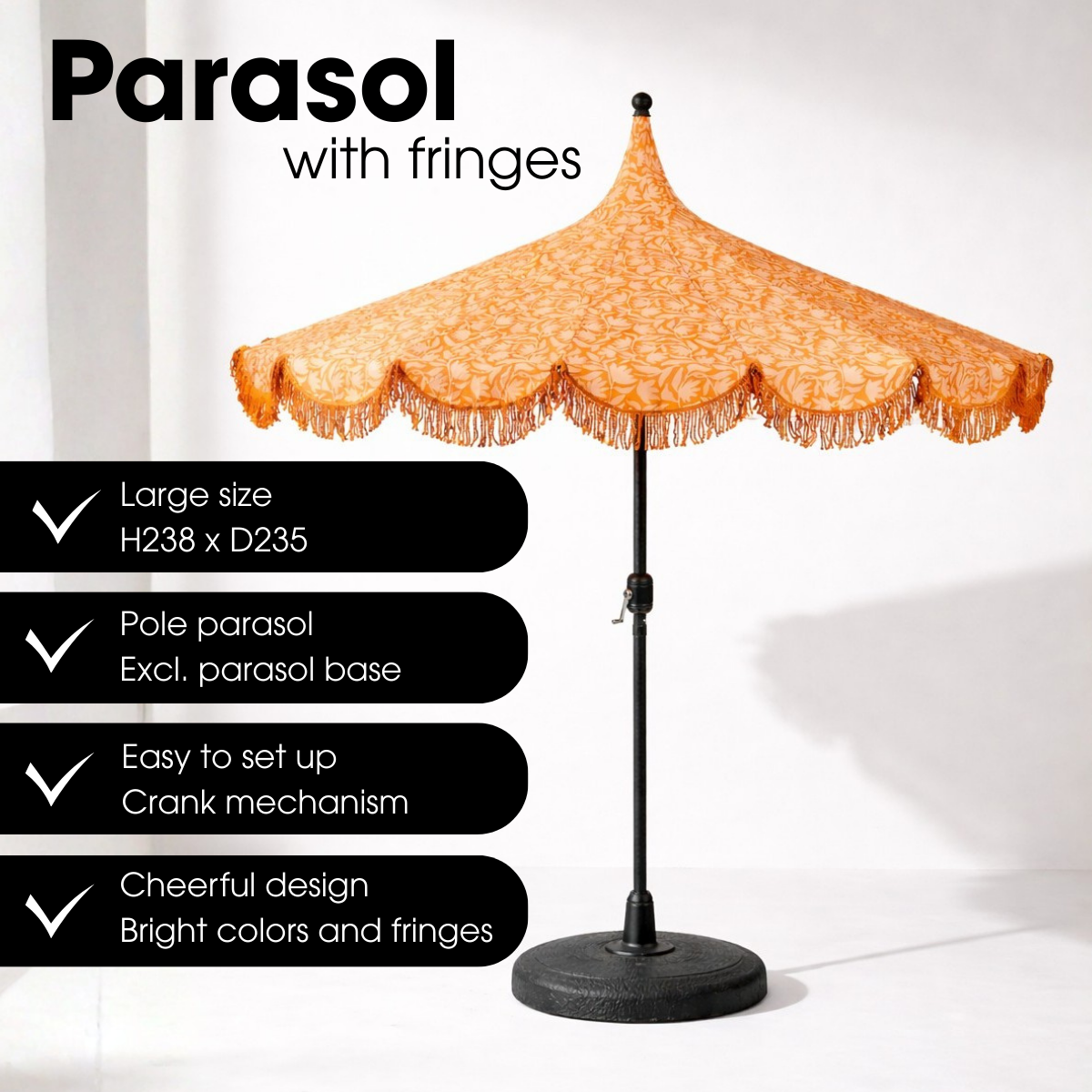 Kelly Parasol Oranje