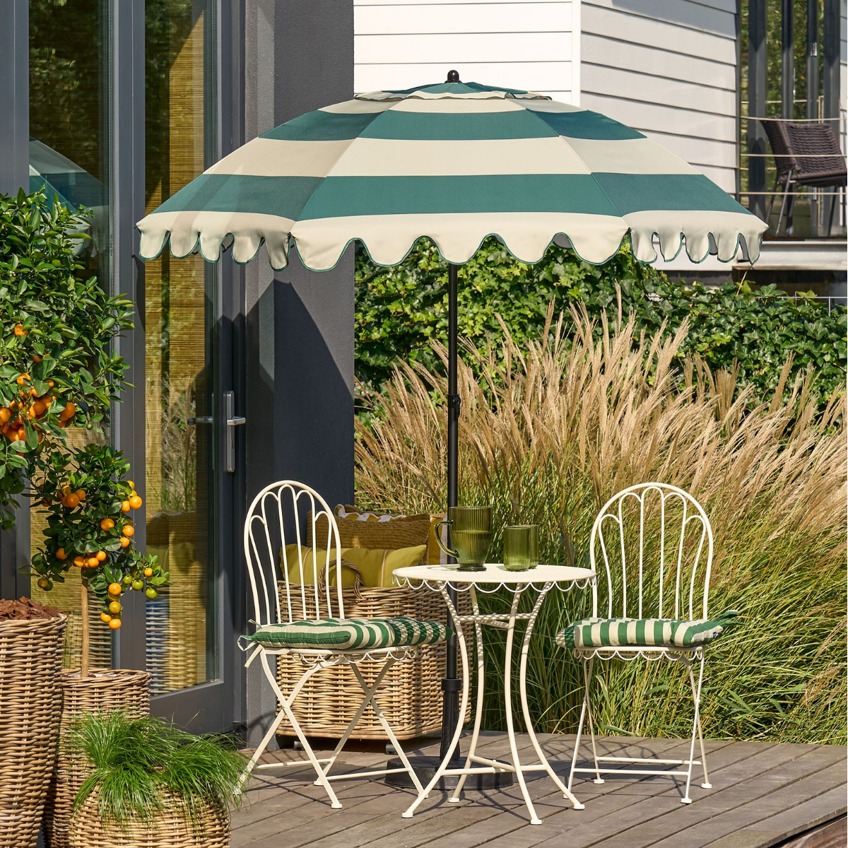 Parasol Strepen Groen