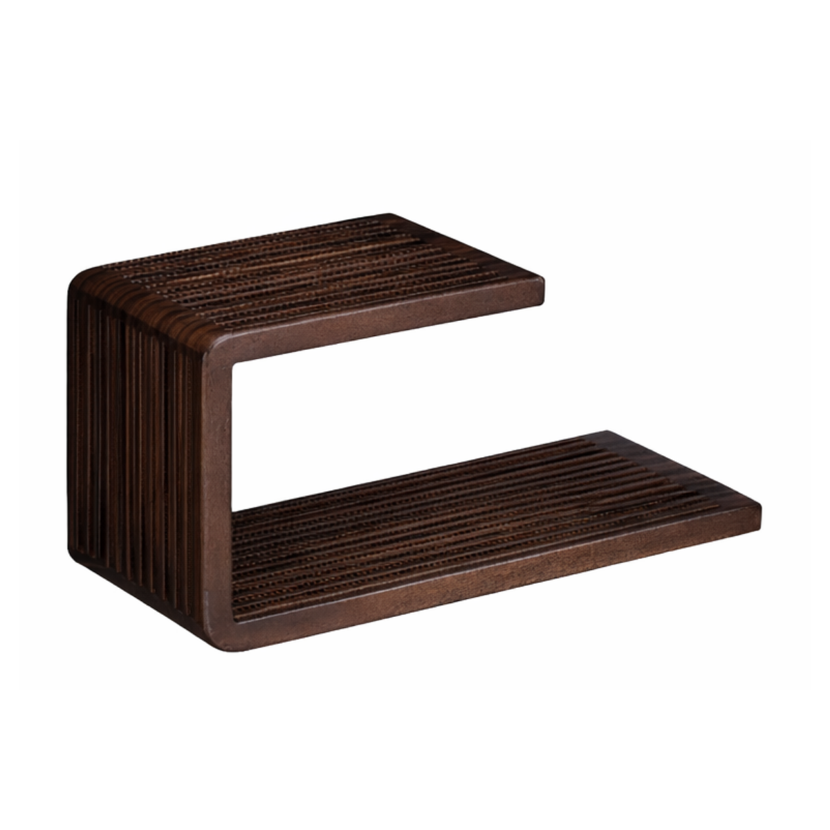 Josha Wandplank Donkerbruin Set Van 2