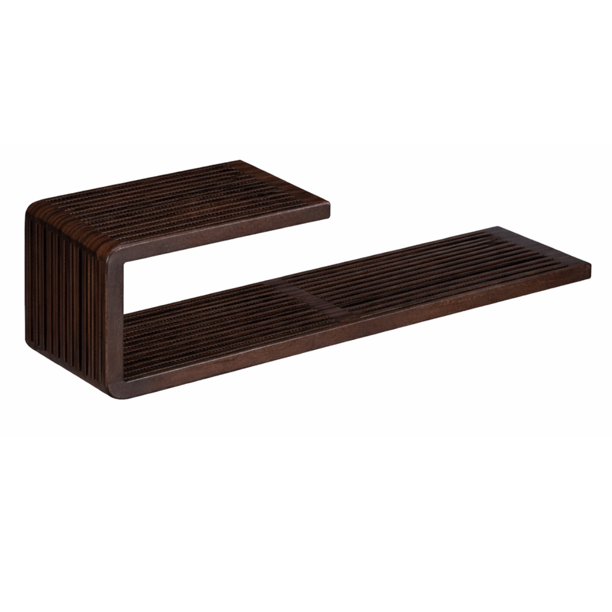 Josha Wandplank Donkerbruin Set Van 2