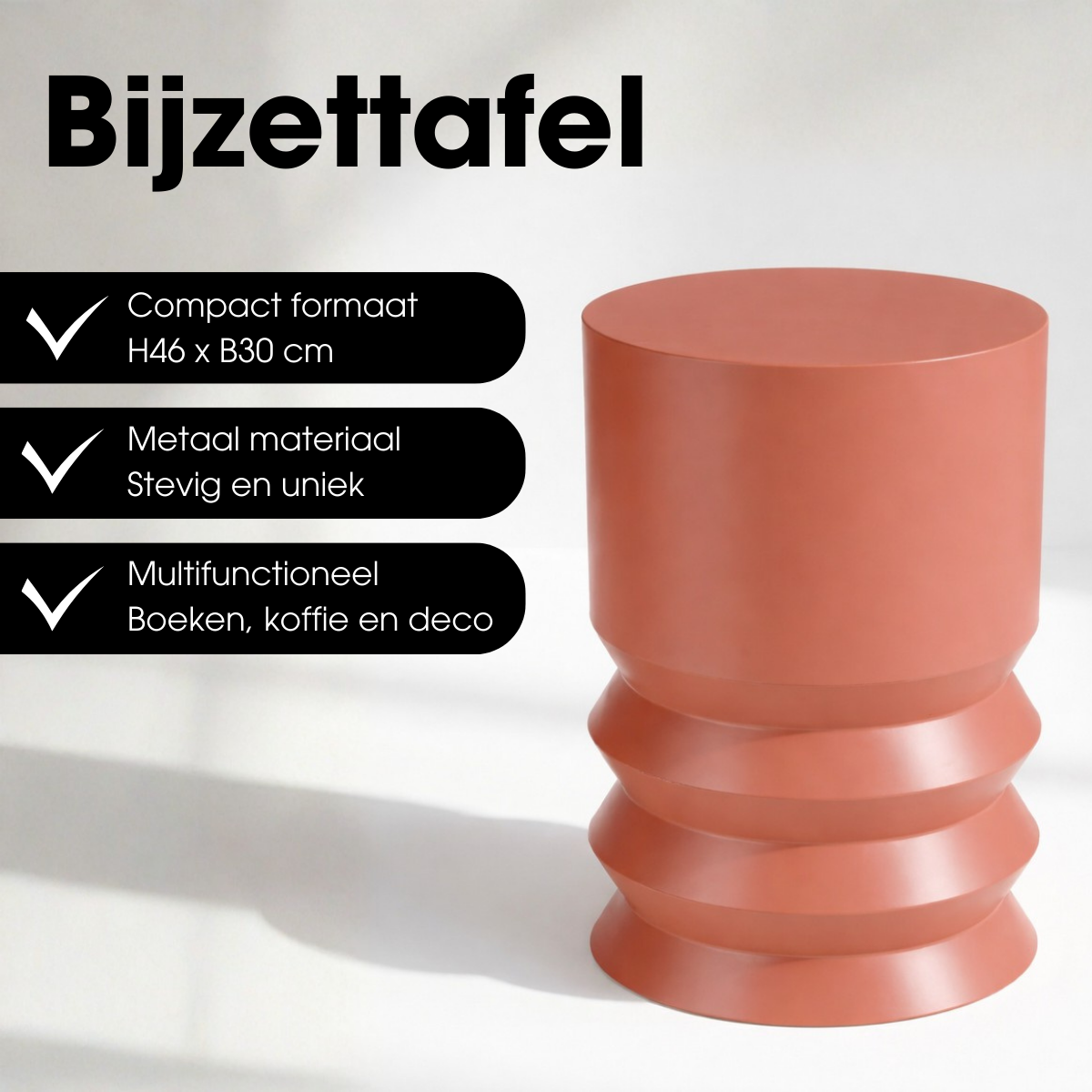 Mart Bijzettafel Oranje
