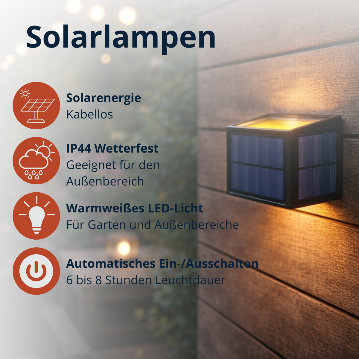 Solar Up And Down Wall Light