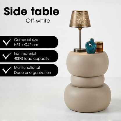 Zea Bijzettafel Off White