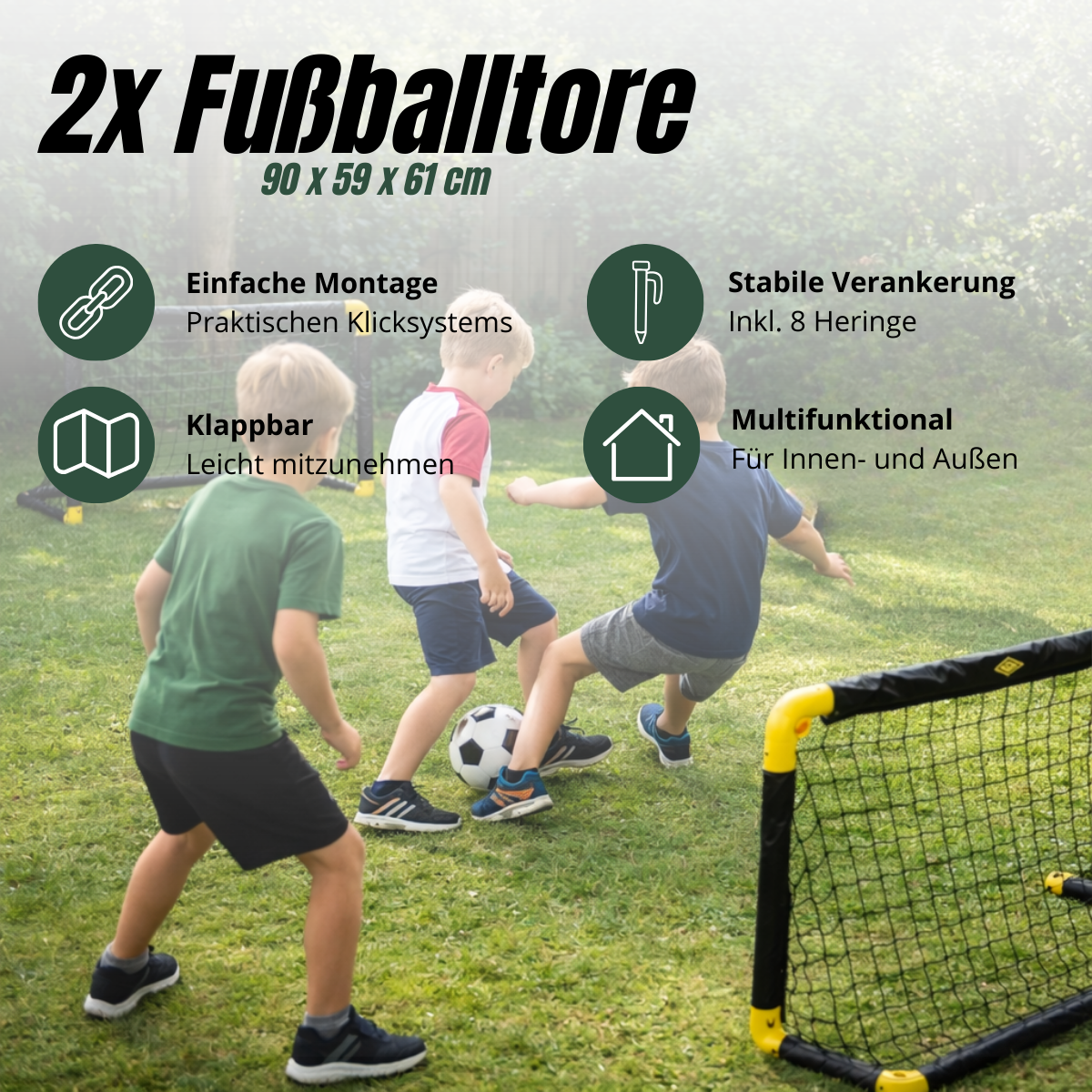 Goal Soccer 90X59X61Cm 2 Set [2X 8711252268804]