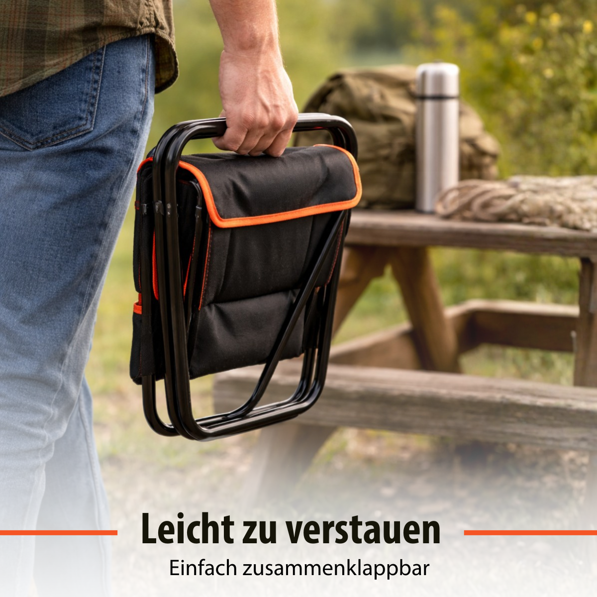 Garden Stool With Tool Bag