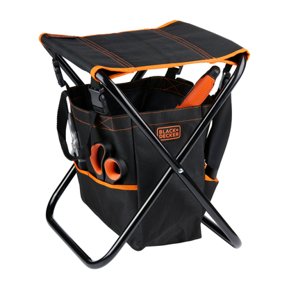 Garden Stool With Tool Bag