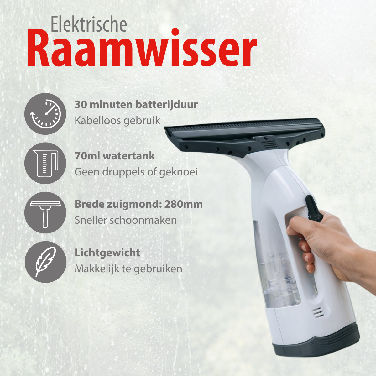 Window Cleaner Grey 2000Mah