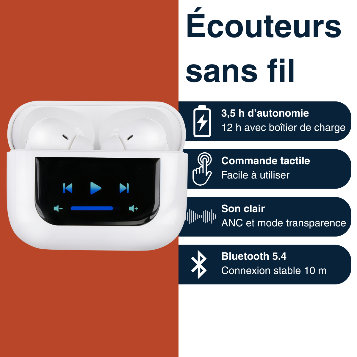 Earbuds Anc With Led Display