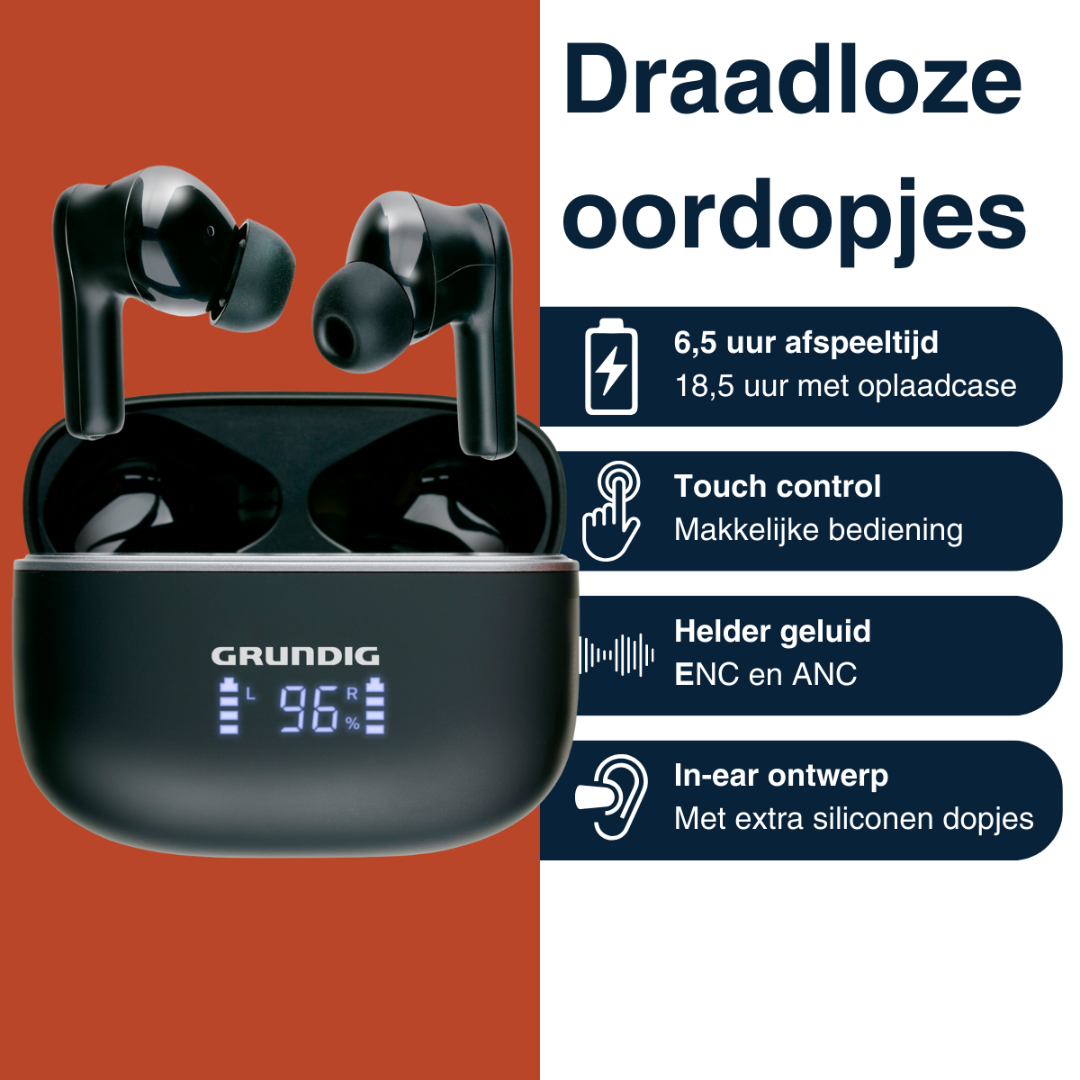 Earphone Bt Anc 300Mah