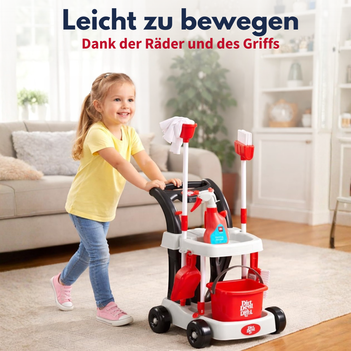 Cleaning Cart 8Pcs/Set