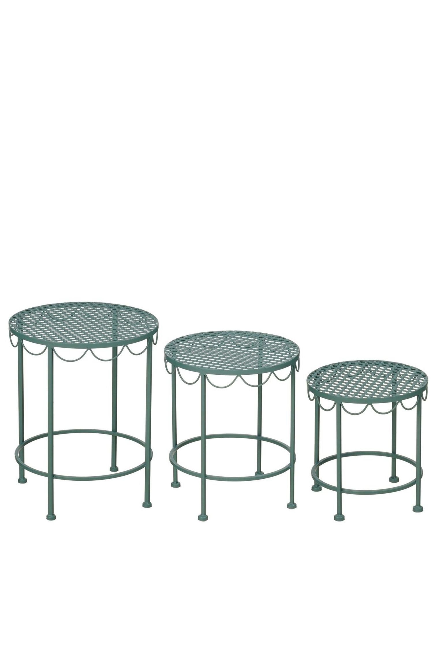 Marseille Plant Table Green – Set Of 3