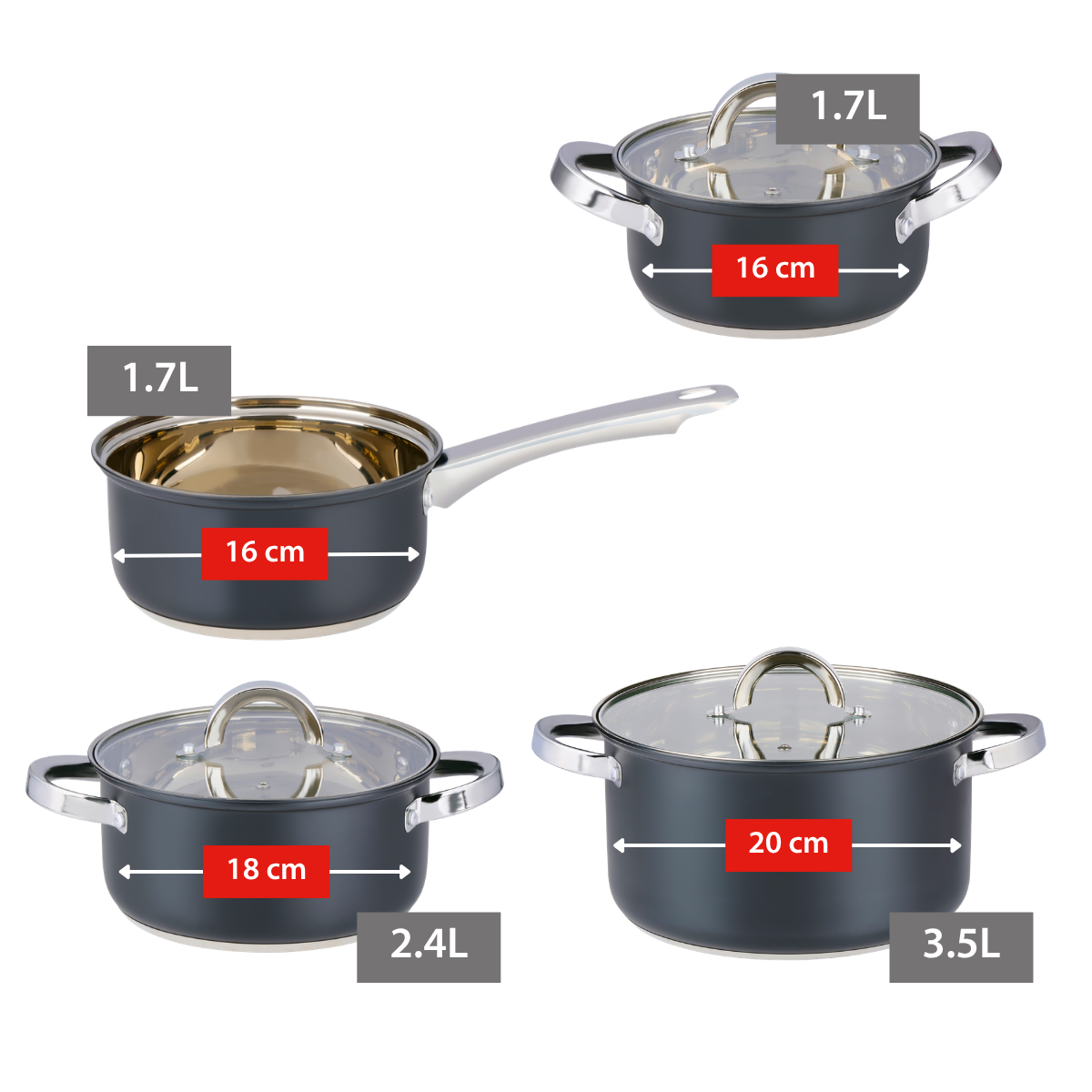 Cookware Set 7Pc