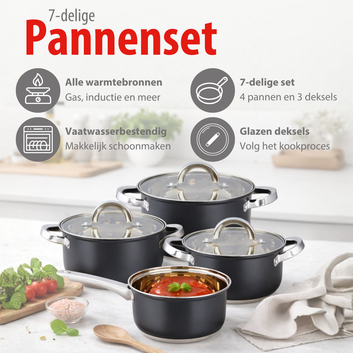 Cookware Set 7Pc