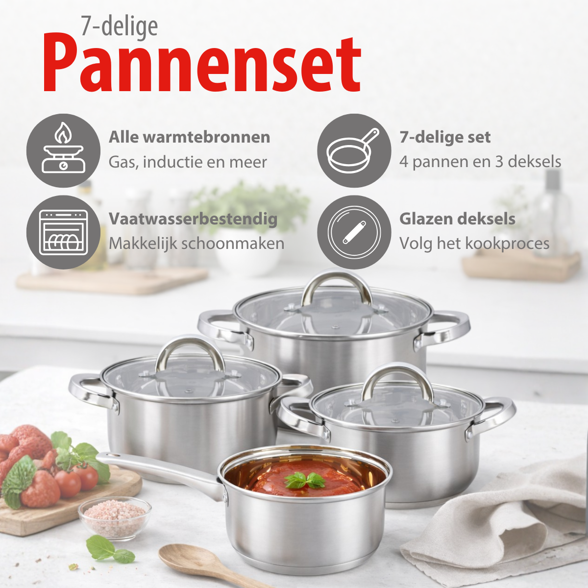 Cookware Set 7Pc