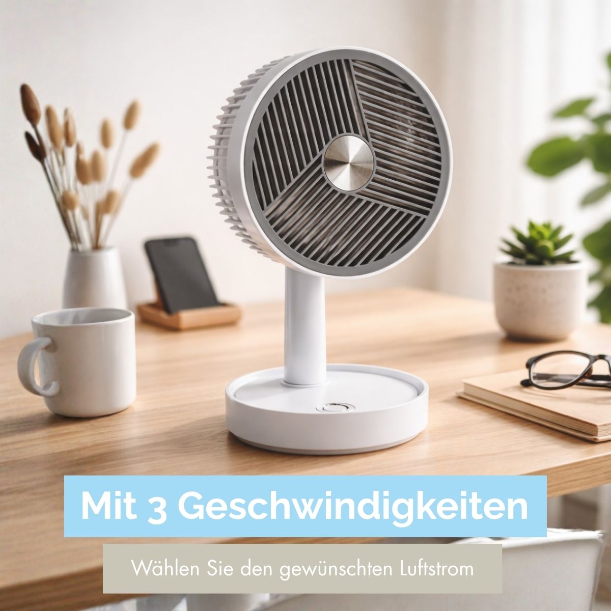 Fan Table Usb 1200Mah