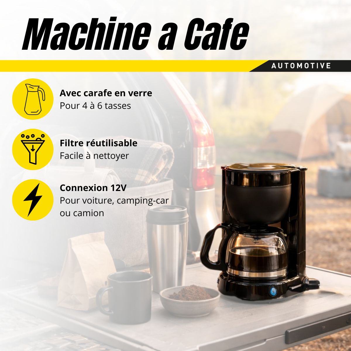 Coffee Maker 12V 170W
