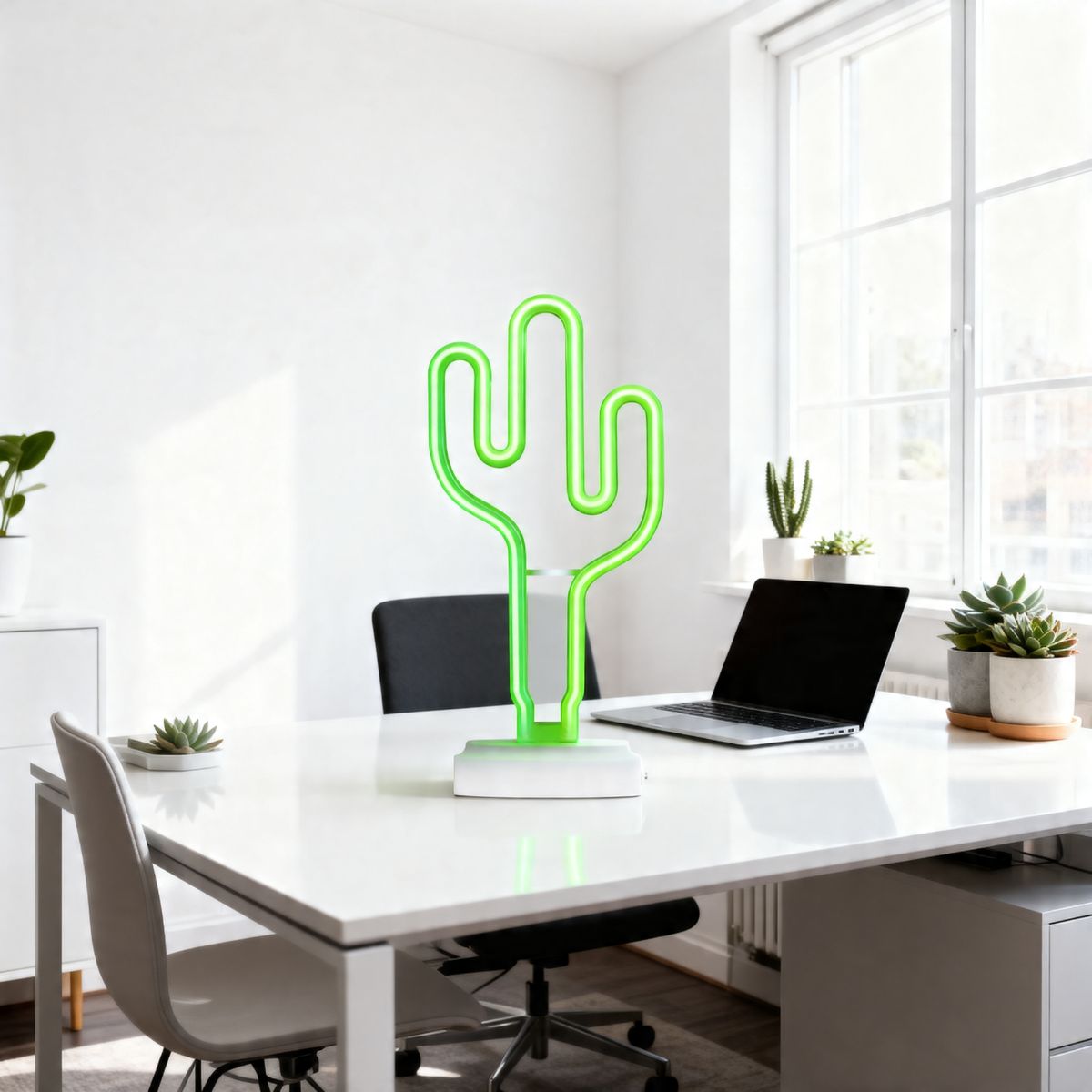 Rechargeable Neon Light Cactus