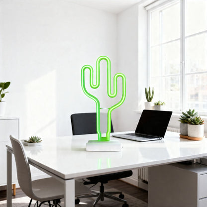 Rechargeable Neon Light Cactus