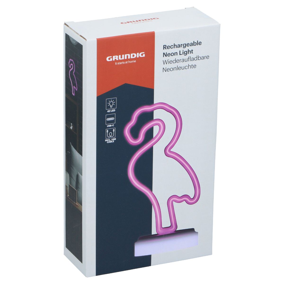 Rechargeable Neon Light Flamingo