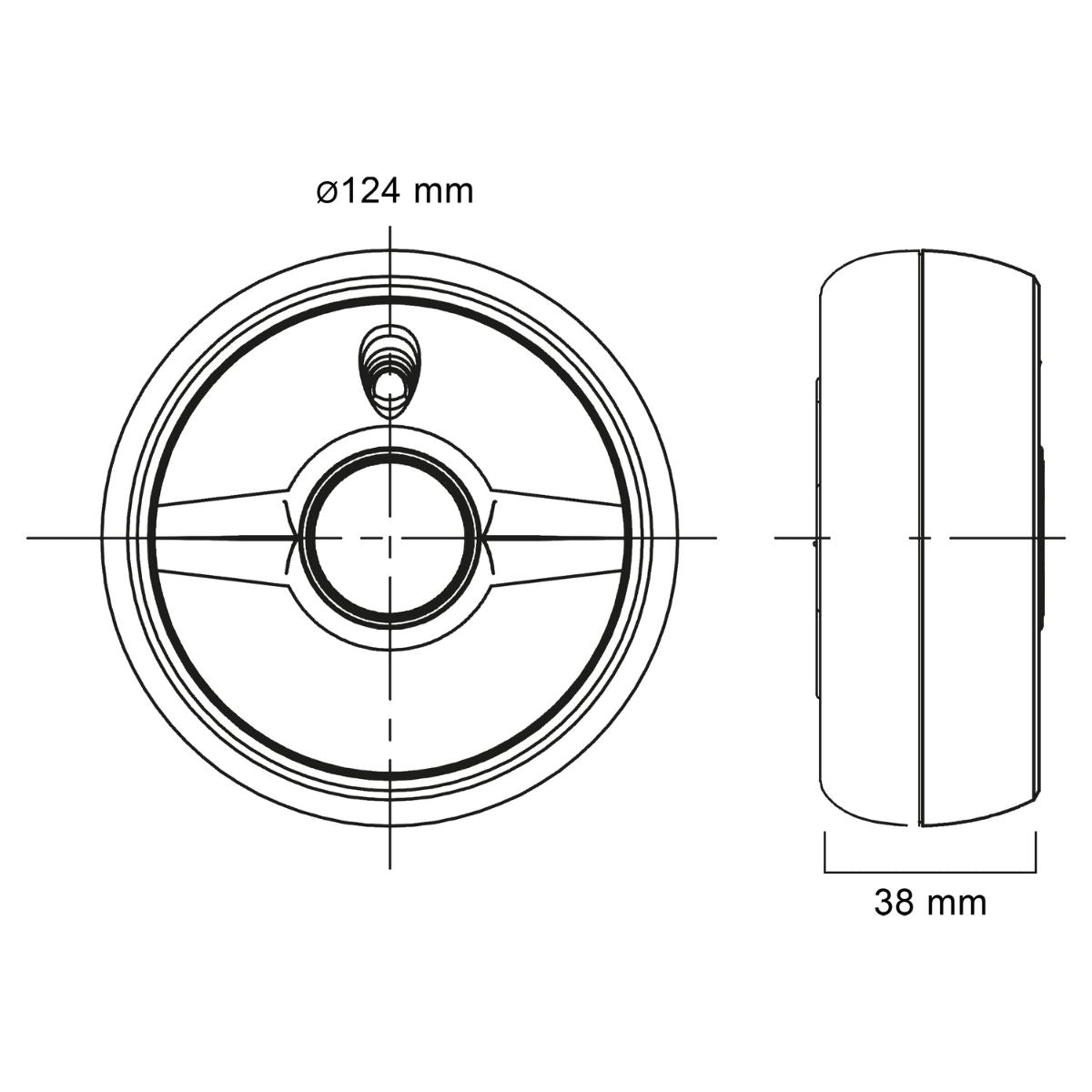 Rookmelder - Optisch - 230V - Bedraad - Wit