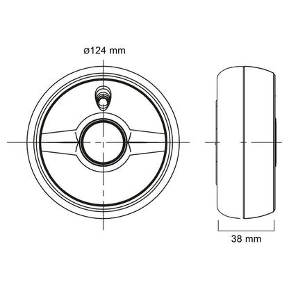 Rookmelder - Optisch - 230V - Bedraad - Wit