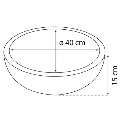 Waskom - Ø 40 Cm - Terrazzo Bruin/Beige
