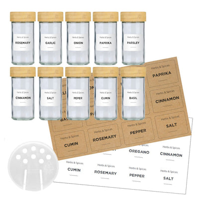 Kruidenpotjes Met Strooideksels En Stickers