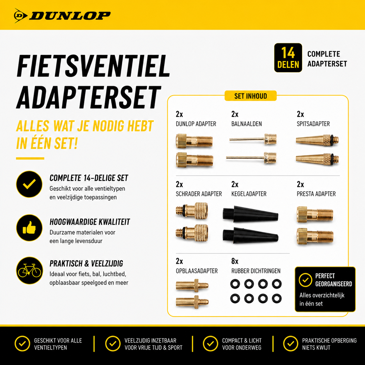 Fietspomp En Adapterset