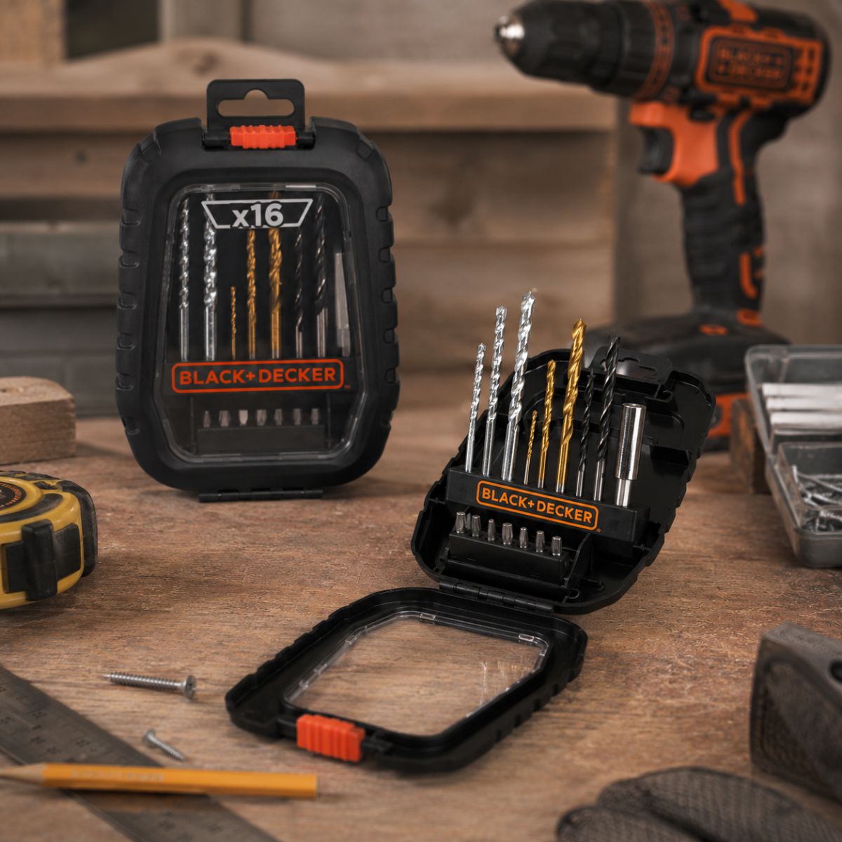 Drill & Screw Set 16Pcs