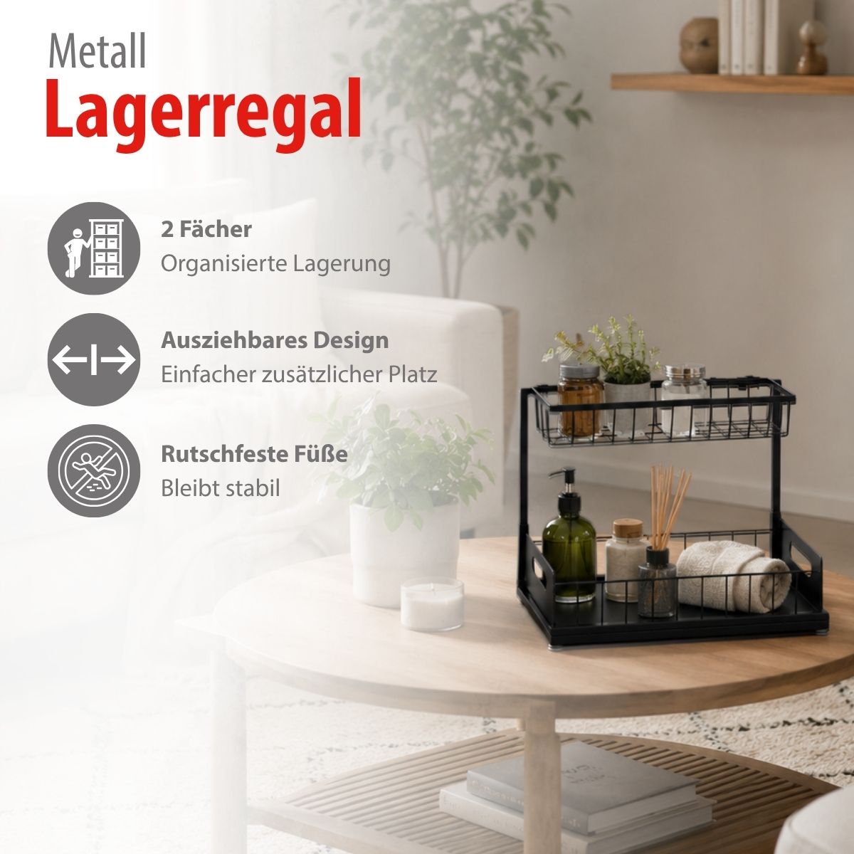 Storage Rack With Holder