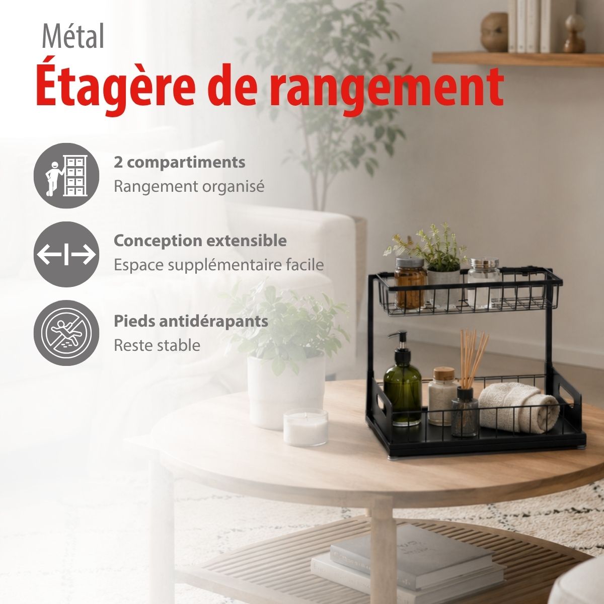 Storage Rack With Holder