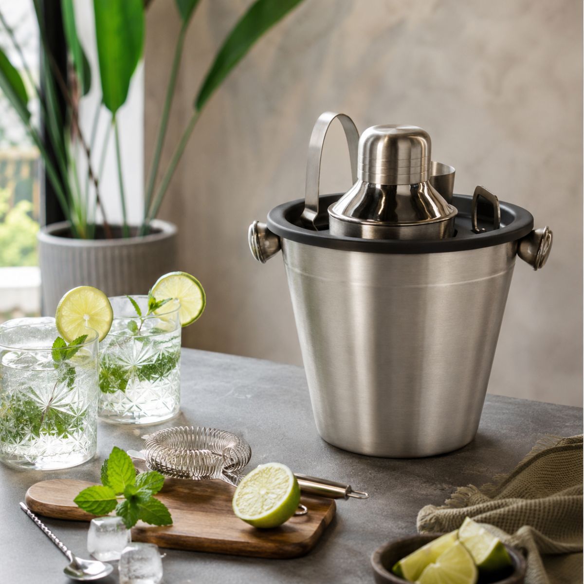 Cocktail Shaker Set 4Pc