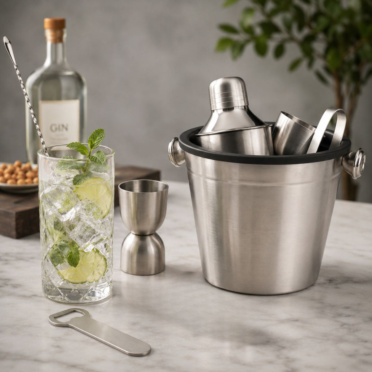 Cocktail Shaker Set 4Pc