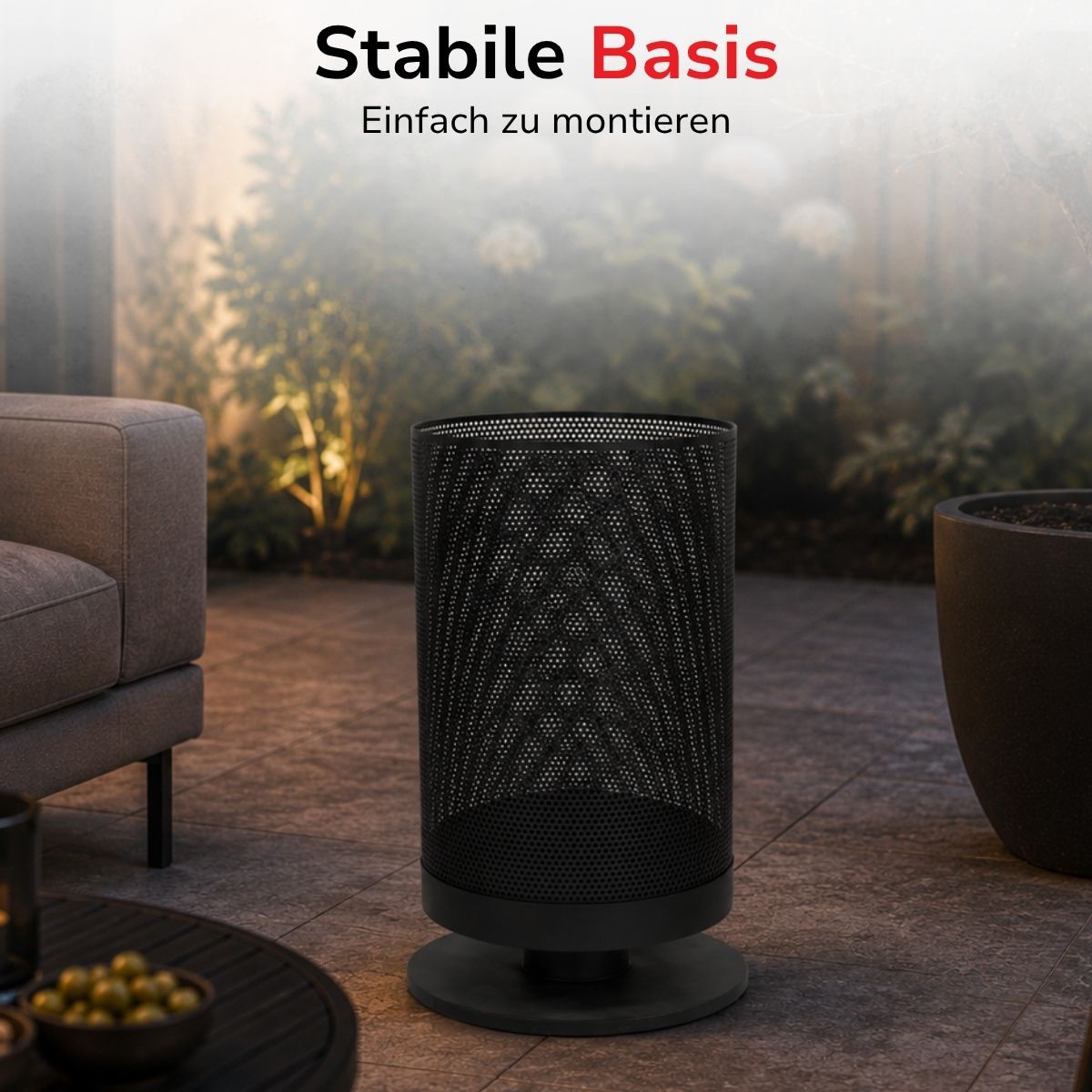 Fire Basket D44,5X72,5Cm St