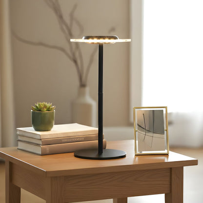 Table Lamp Transparant Disc Round