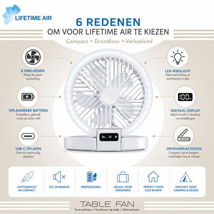 Fan Table Usb 1200Mah