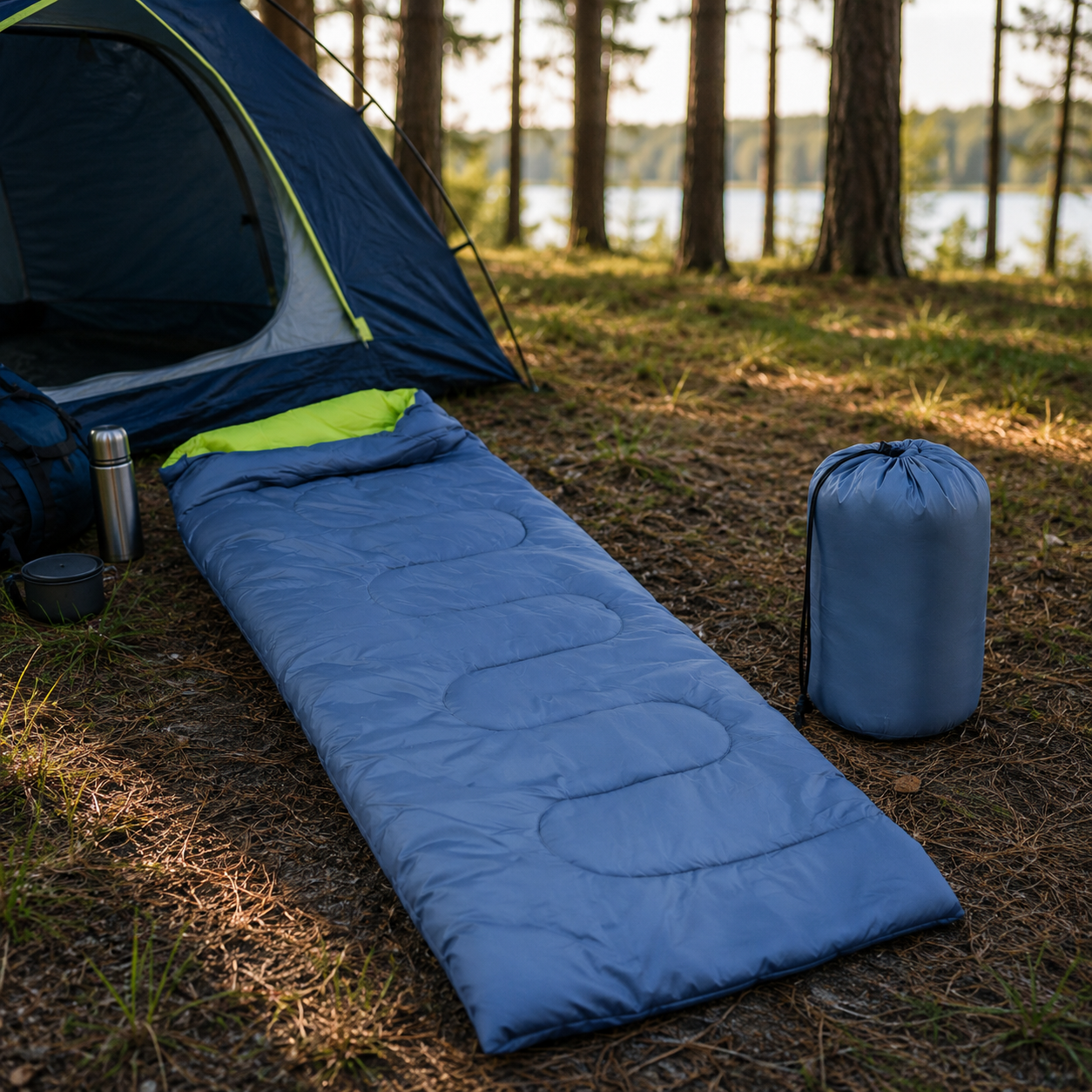 Sleeping Bag Envelope Grey/Yel
