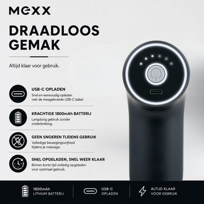 Massage Gun 4 Heads Rechargeab