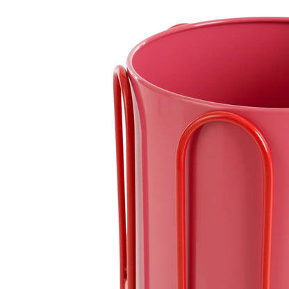 Dione Pot Round Red Set Of 2 - H35Xd25,5Cm