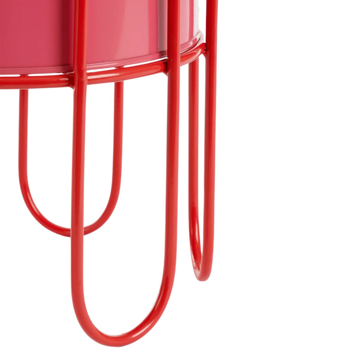 Dione Pot Round Red Set Of 2 - H35Xd25,5Cm