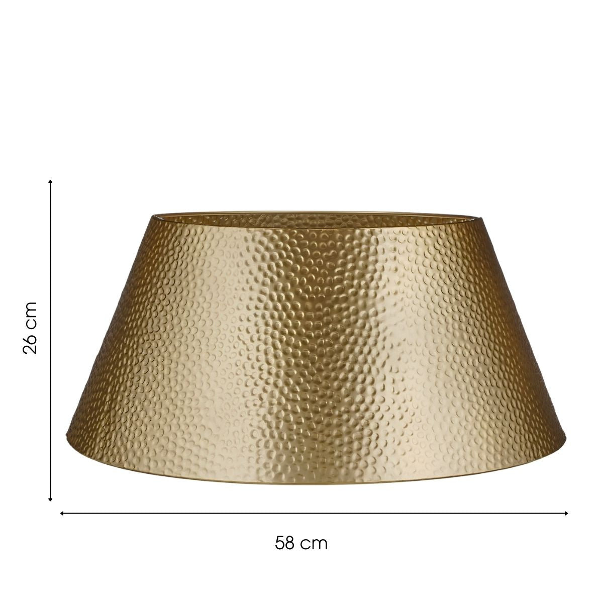 Christmas Tree Skirt - L58 X W38 X H26 Cm - Metal - Gold